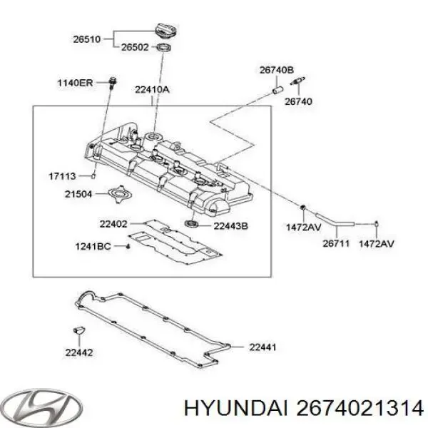 Клапан ВКГ Hyundai I30 