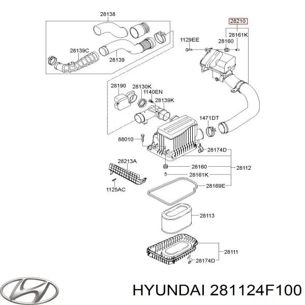  281124F100 Hyundai/Kia