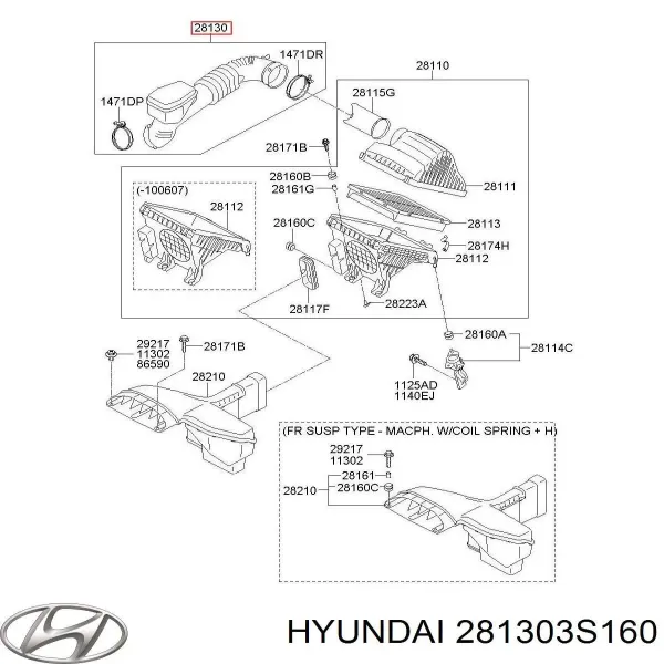  281303S160 Hyundai/Kia