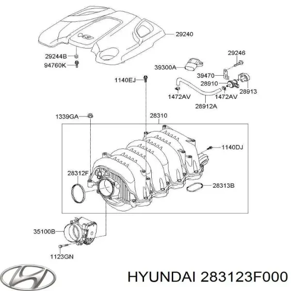  283123F000 Hyundai/Kia