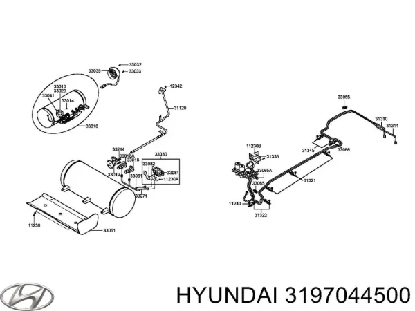 Паливний фільтр 3197044500 Hyundai/Kia