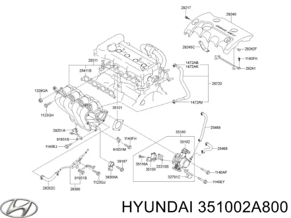 Купити Дросільна заслінка Hyundai I30  FD