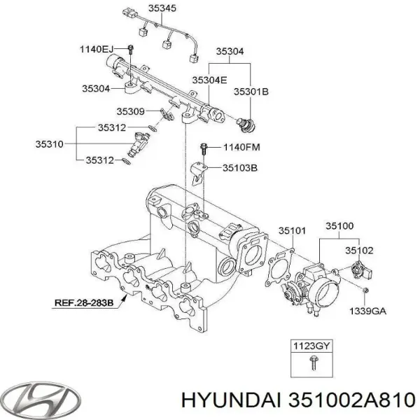 Блок дросельної заслінки Hyundai I30 хетчбек (FD) (2007 - 2011) ціна, від