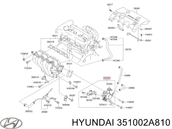  Дросільна заслінка Hyundai I30 