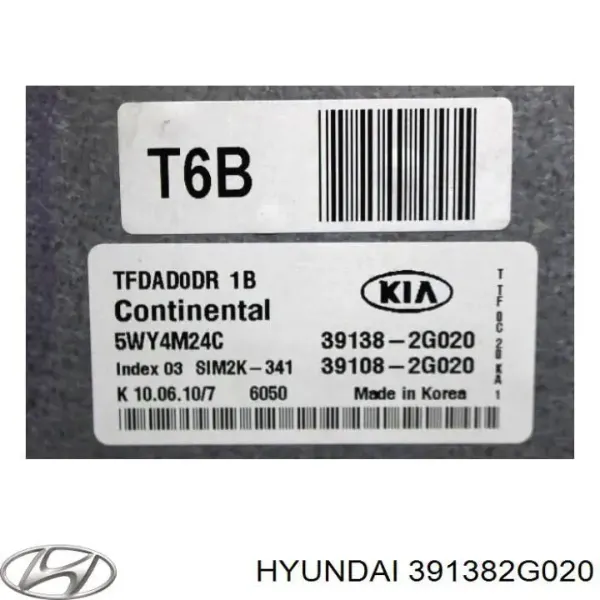  391382G020 Hyundai/Kia