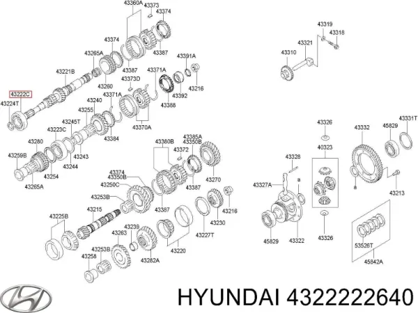 Підшипник первинного валу коробки Hyundai I30 