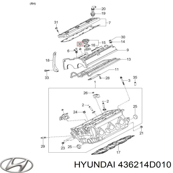  436214D010 Hyundai/Kia
