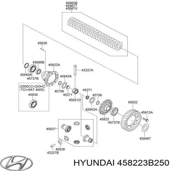 Корпус диференціалу переднього моста, сателітів TQ51041 Tqparts