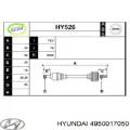 Ліва піввісь Hyundai Matrix FC