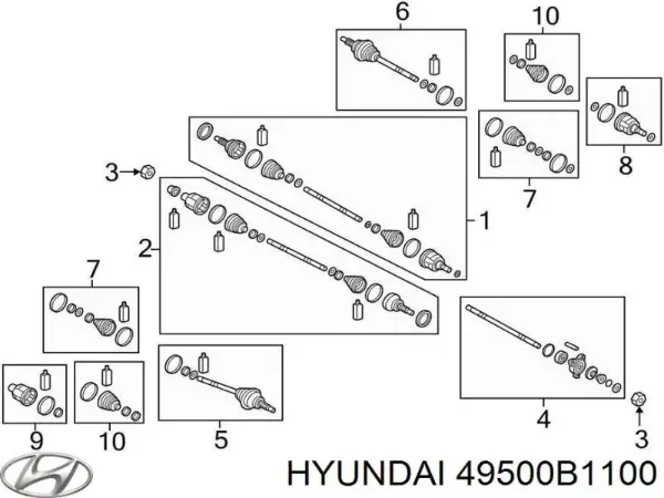  49500B1100 Hyundai/Kia