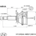 Ліва піввісь Hyundai Santa Fe SM