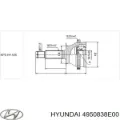 ШРКШ зовнішній передній, правий HYUNDAI 4950838E00