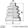 ШРКШ внутрішній, передній, лівий HYUNDAI 495922F080