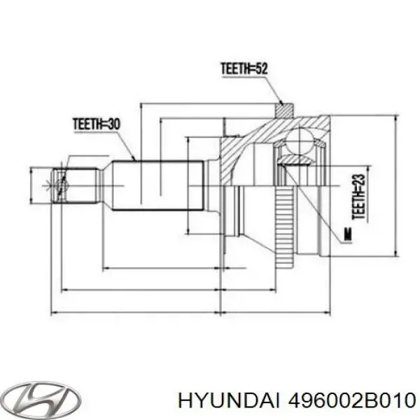 Привід задній на Hyundai Santa Fe II CM