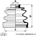 Пильник ШРУСа зовнішній HYUNDAI 4960933A10