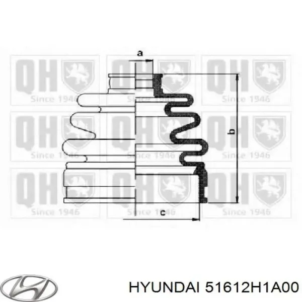 Пильник ШРУСа внутрішній Hyundai Terracan HP