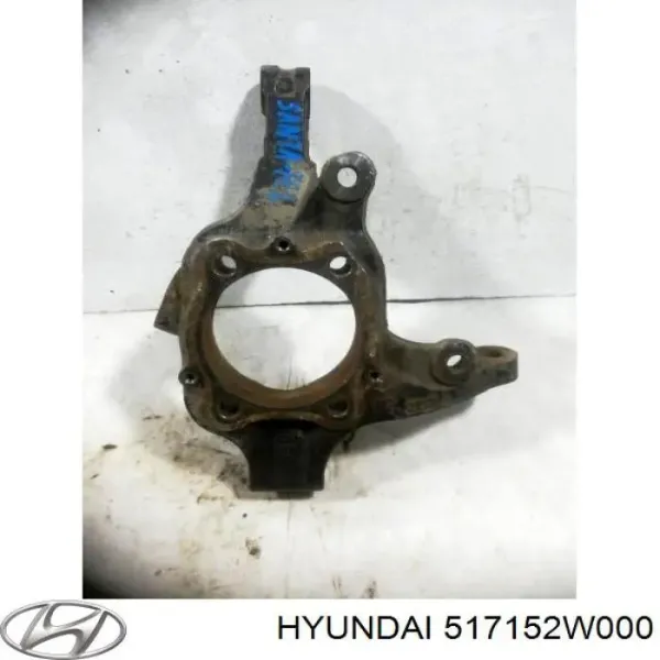Цапфа - поворотний кулак передній, лівий 517152W000 Hyundai/Kia