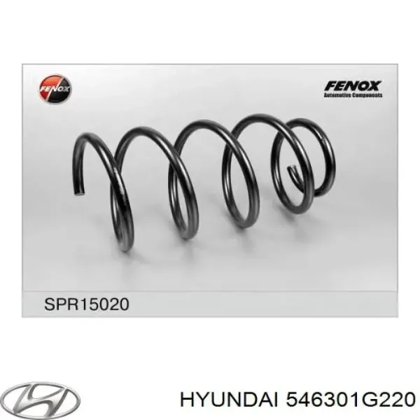 Пружина передня 546301G110 Hyundai/Kia