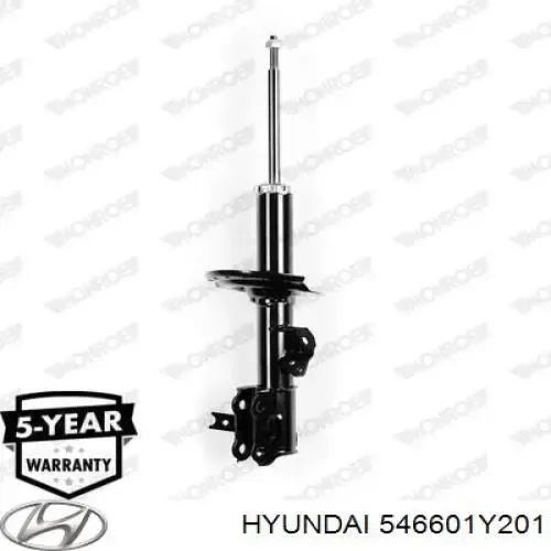 Амортизатор передній, правий 546601Y201 Hyundai/Kia