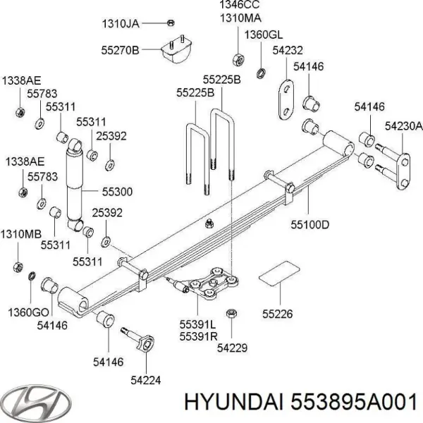  553895A001 Hyundai/Kia