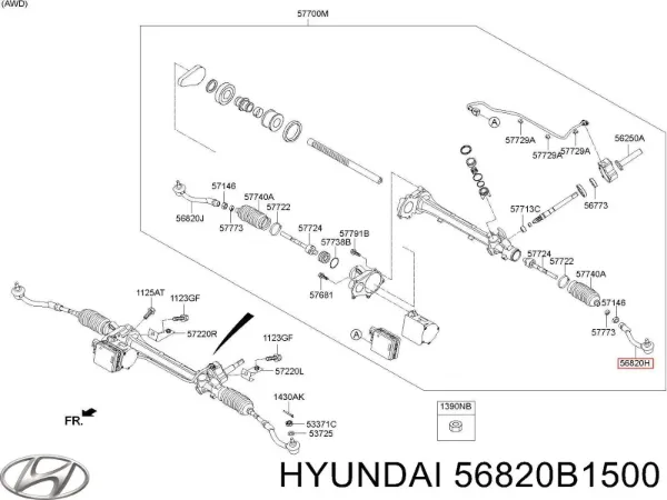 Рульовий наконечник 56820B1500 Hyundai/Kia