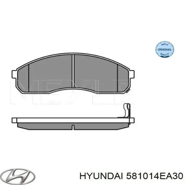 Передні тормозні колодки 581014EA30 Hyundai/Kia