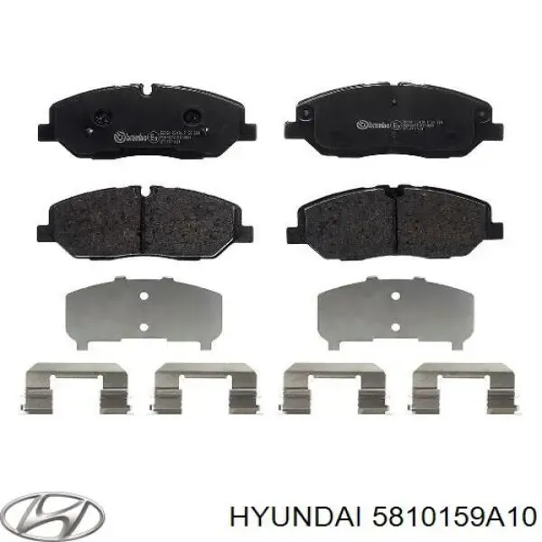 Передні тормозні колодки 5810159A10 Hyundai/Kia