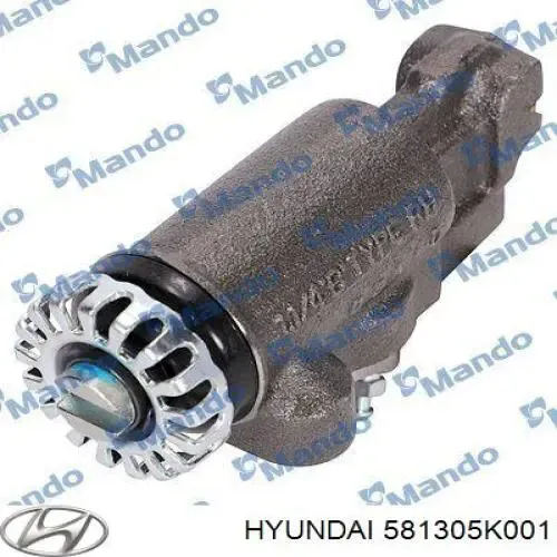 Циліндр гальмівний колісний/робітник, передній 581305K001 Hyundai/Kia