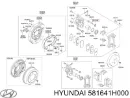 Пильник направляючої супортугальмівного, переднього MARKET (OEM) 581641H000