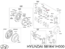 Пильник направляючої супортугальмівного, переднього MARKET (OEM) 581641H000