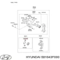 Пильник направляючої супортугальмівного, переднього Hyundai Elantra HD