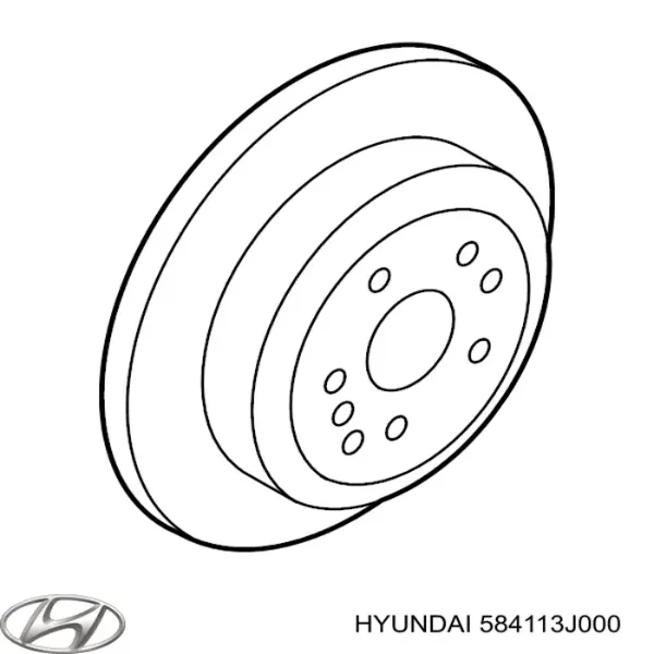 Гальмівні диски 584113J000 Hyundai/Kia