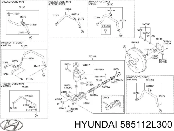 Бачок головного гальмівного циліндру на Hyundai I30  FD