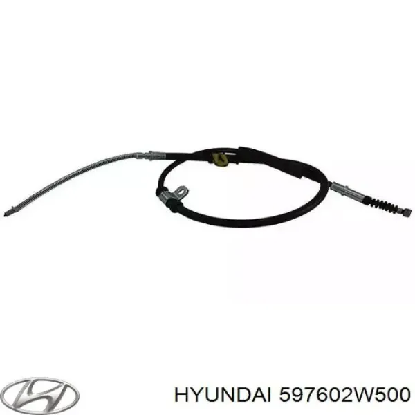 Трос ручного гальма задній, лівий 597602W500 Hyundai/Kia