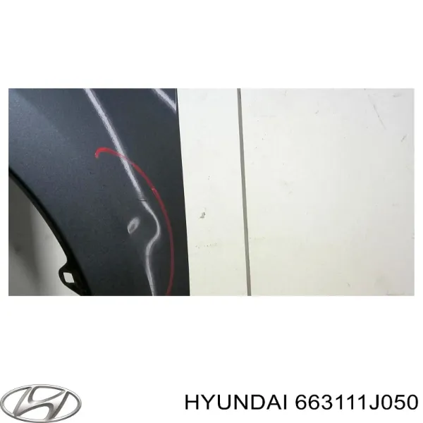 Крило переднє ліве 663111J050 Hyundai/Kia