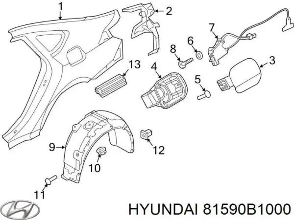  81590B1000 Hyundai/Kia