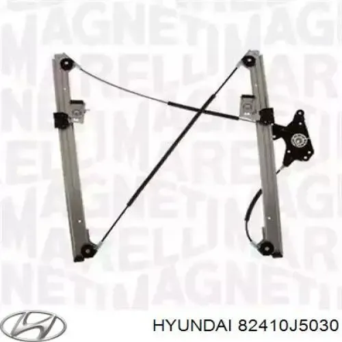 Скло передніх дверей, лівою 82410J5030 Hyundai/Kia