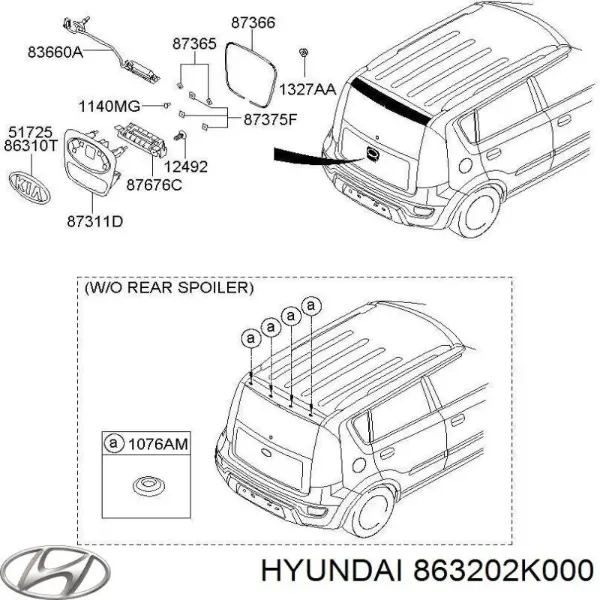  863202K000 Hyundai/Kia