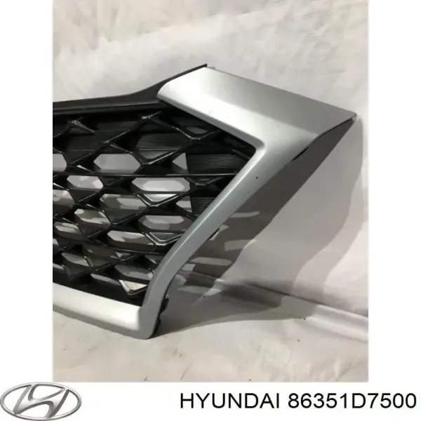Решітка радіатора 86351D7500 Hyundai/Kia