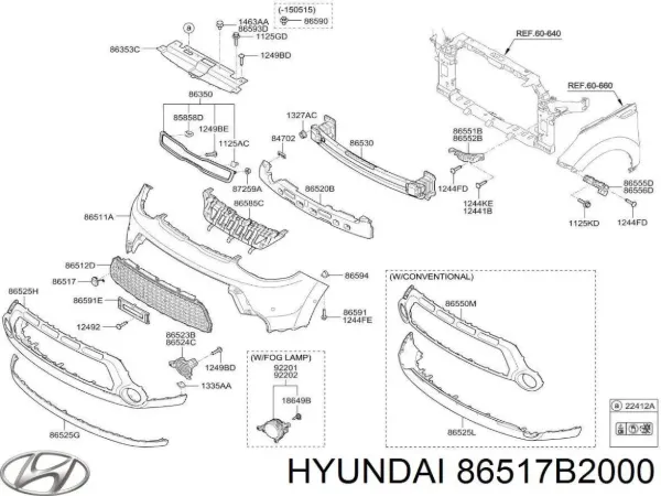 86517B2000 Hyundai/Kia