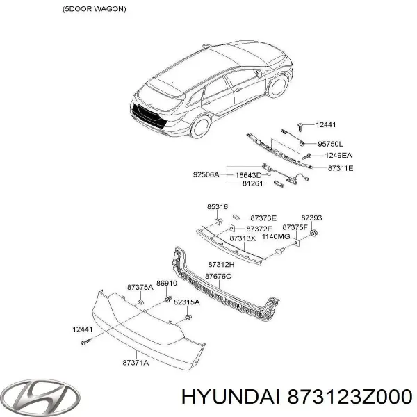  873123Z000 Hyundai/Kia