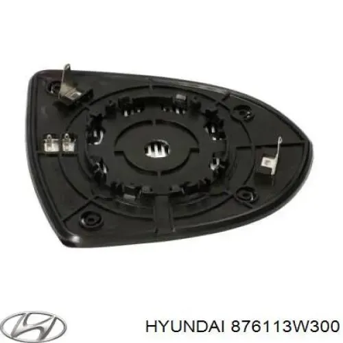 Дзеркальний елемент дзеркала заднього виду, лівого 876113W300 Hyundai/Kia