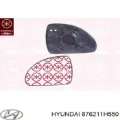 Дзеркальний елемент дзеркала заднього виду, правого KIA Ceed ED