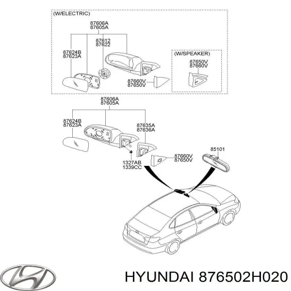  876502H020 Hyundai/Kia