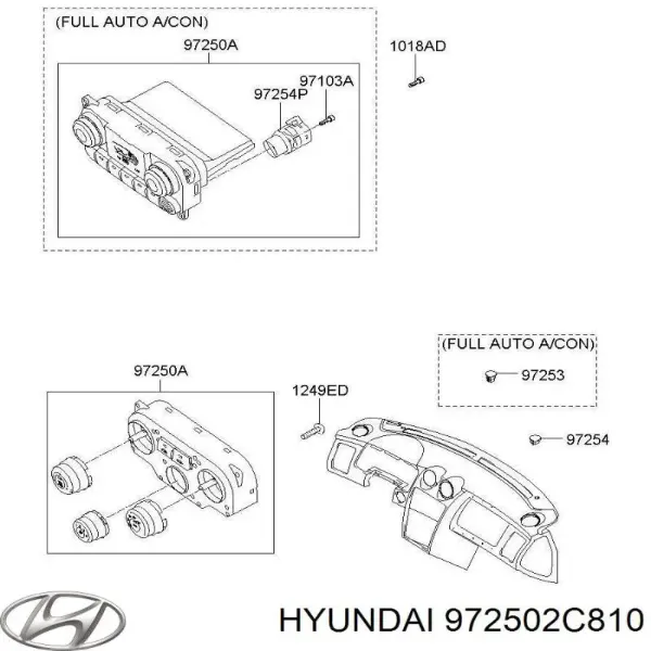  972502C810 Hyundai/Kia