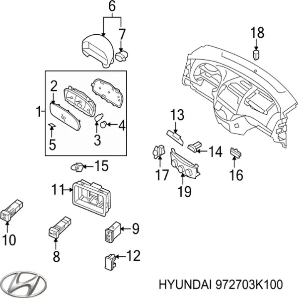 Датчик температури повітря в салоні Hyundai I30 