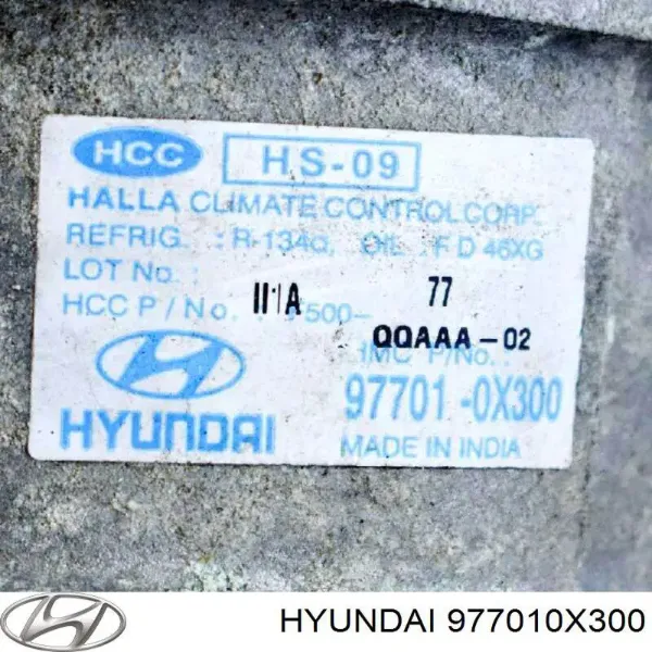 Компресор кондиціонера 977010X300 Hyundai/Kia