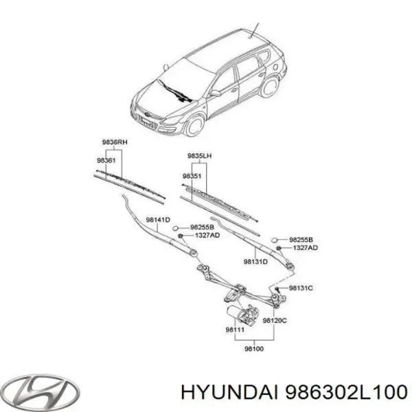 Купити Форсунка омивача Hyundai I30  FD