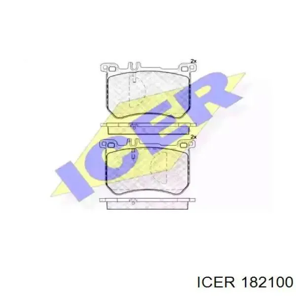 Передні тормозні колодки 182100 Icer