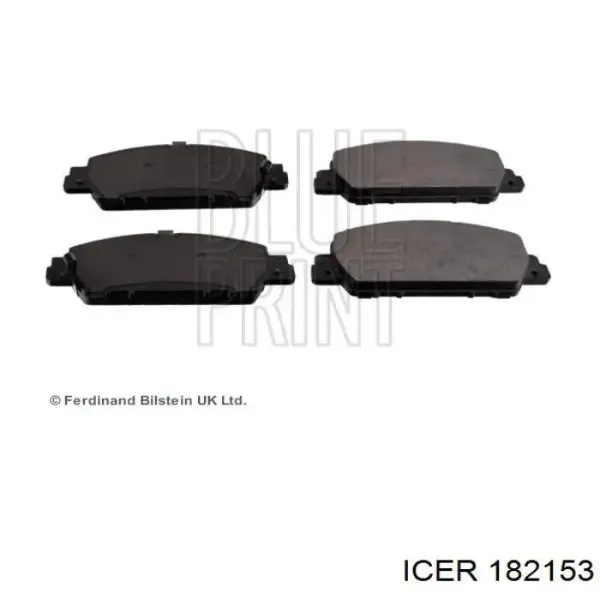 Передні тормозні колодки 182153 Icer